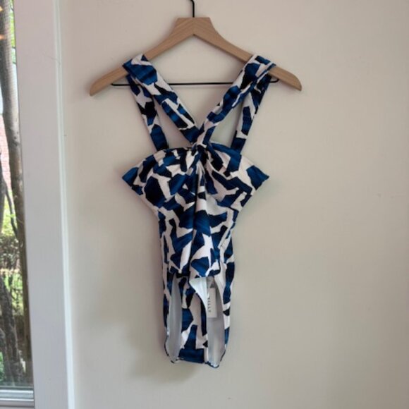 Milly - Betsy Ocean Puzzle Bandeau One-Piece Size Small - Picture 5 of 11